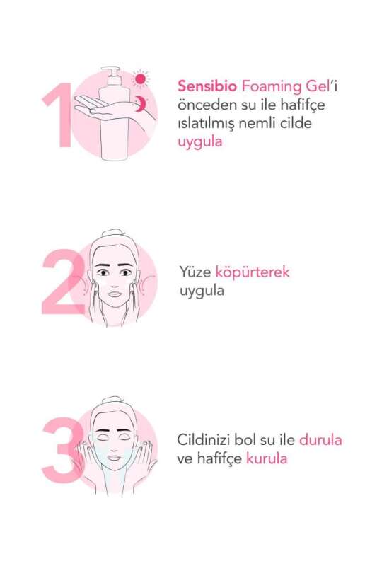 Bioderma Sensibio Foaming Yüz Temizleme Jeli 500 ml - Hassas Ciltler için Hipoalerjenik, Köpüklü ve Nemlendirici Temizleyici Jel - 5