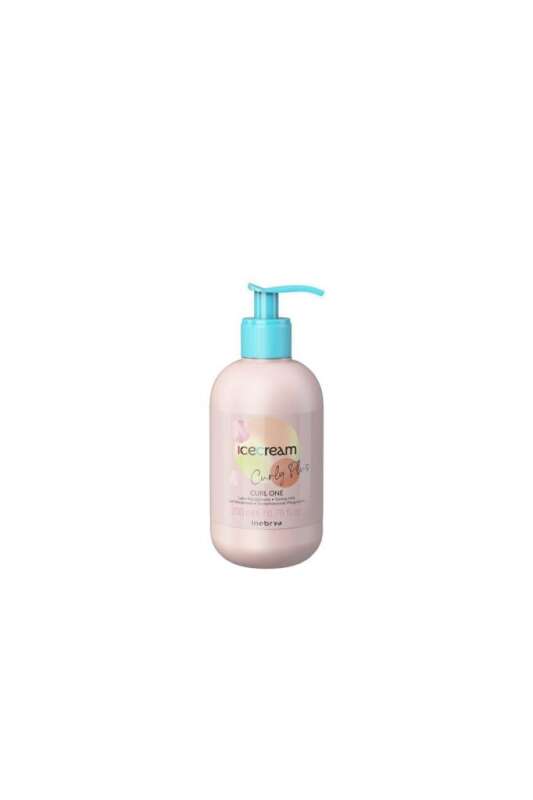 Inebrya Ice Cream Curly Plus Latte Disciplinante 200 ml | Bukle Belirginleştirici ve Düzene Sokucu Süt - 1