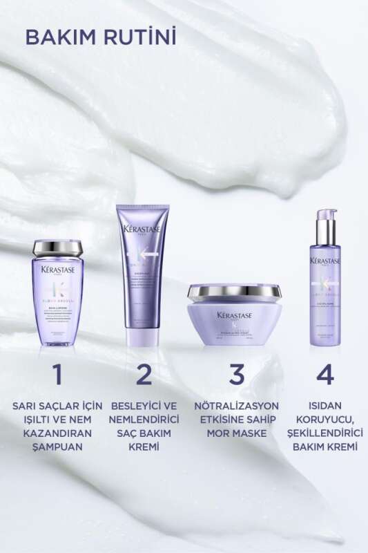 Kerastase Blond Absolu Bain Lumiere Sarı & Röfleli Saçlar İçin Parlaklık Şampuanı 250ml | İşlem Görmüş Saçlarda Sarı Ton Önleyici - 5