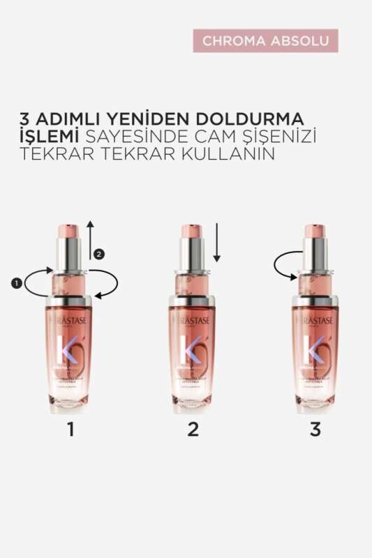 Kerastase Chroma Absolu Lhuile Chroma Eclat Boyalı Saçlar Için Yedek Şişe Bakım Yağı 75 ml - 6
