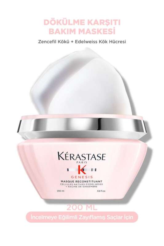 Kerastase Genesis Masque Reconstituant Anti-Hair Fall Yoğun Güçlendirici Saç Maskesi 200 ml - 1