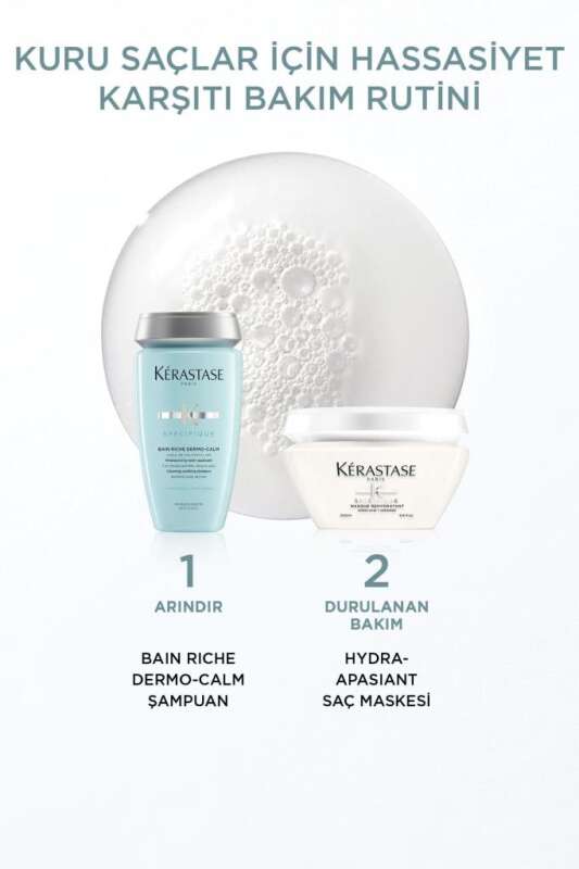 Kerastase Specifique Bain Dermocalm Riche Kuru ve Hassas Saç Derisi İçin Yatıştırıcı Şampuan 250 ml - 3