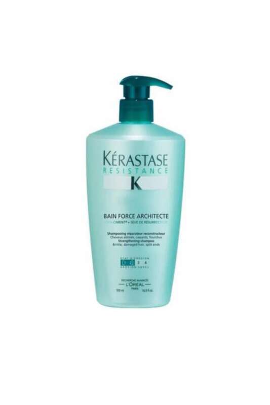 Kerastase Bain Force Architecte 1-2 Yıpranmış Saçlar İçin Yeniden Yapılandırıcı Onarıcı Şampuan 500 ml - 1