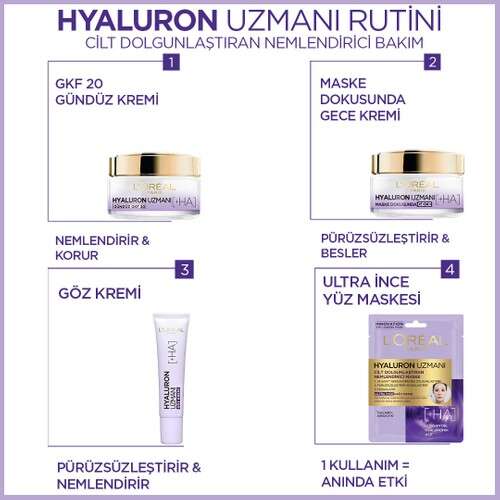 L oreal Paris Hyaluron Uzmanı Gece Kremi 50 ML - 9