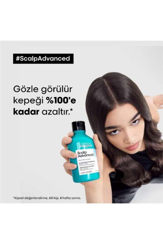 LOréal Professionnel Scalp Advanced Kepek Önleyici Şampuan - Saç Derisi Kaşıntı ve Pullanma Kontrolü 500 ml - 4
