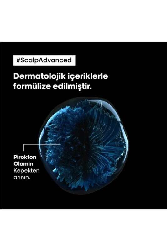 LOréal Professionnel Scalp Advanced Kepek Önleyici Şampuan - Saç Derisi Kaşıntı ve Pullanma Kontrolü 500 ml - 7