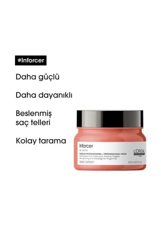 LOréal Professionnel Inforcer Kırılma Karşıtı Güçlendirici Maske - Yıpranmış ve Kırılgan Saçlar İçin Yoğun Onarım 250 Ml - 5