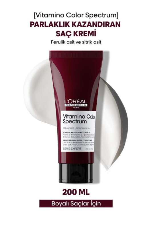 LOréal Professionnel Vitamino Color Spectrum Boyalı Saçlar İçin Parlaklık Kazandıran Saç Kremi 200 ml - 1