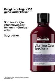 LOréal Professionnel Vitamino Color Spectrum Sarı Tonları Nötralize Eden Mor Şampuan 300 ml - Boyalı ve Açık Renkli Saçlar İçin - 2