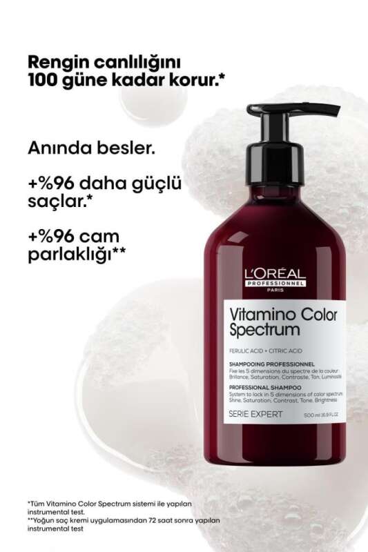 LOréal Professionnel Vitamino Color Spectrum Boyalı Saçlar İçin Solma Karşıtı & Renk Koruyucu Şampuan 500 ml - 2