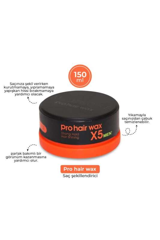 Morfose Men Pro Hair Wax 150ml | Erkekler İçin Güçlü Tutuş ve Doğal Şekillendirme - 2