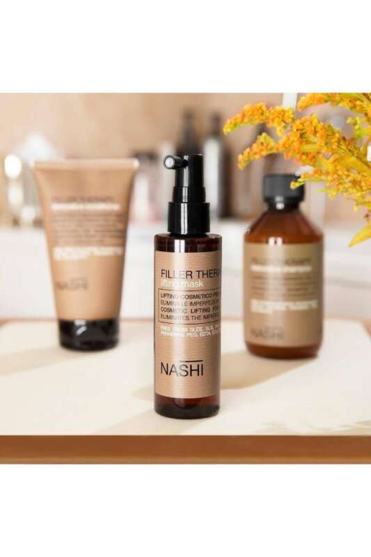 Nashi Argan Filler Therapy Yıpranmış Saçlar İçin Onarıcı Sıvı Maske 100 ml | Derinlemesine Onarıcı Saç Maskesi - 4
