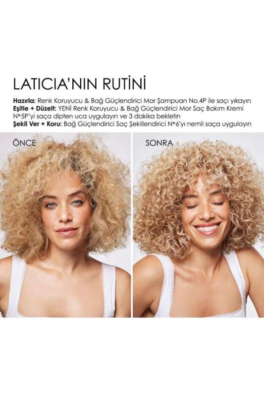 Olaplex No.5P Sarı, Gri ve Beyaz Saçlar İçin Onarıcı Mor Tonlama Kremi 250 ml - Sarı Ton Giderici, Bağ Onarımlı ve Renk Koruyucu - 7