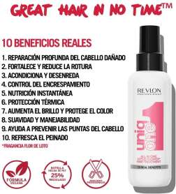 Revlon Uniq One Lotus 10 Etkili Durulanmayan Sprey Maske 150 ml | Lotus Kokulu, Çok Amaçlı Saç Bakım Spreyi - 3